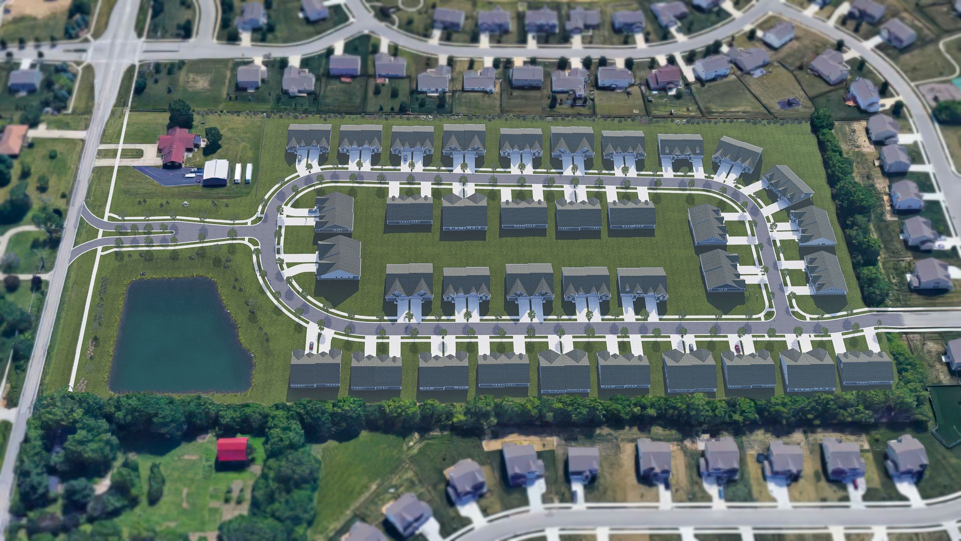Westhaven Home Aerial View of Community