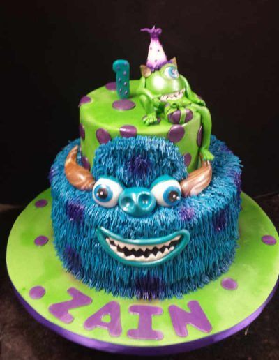 A birthday cake for a boy named zain