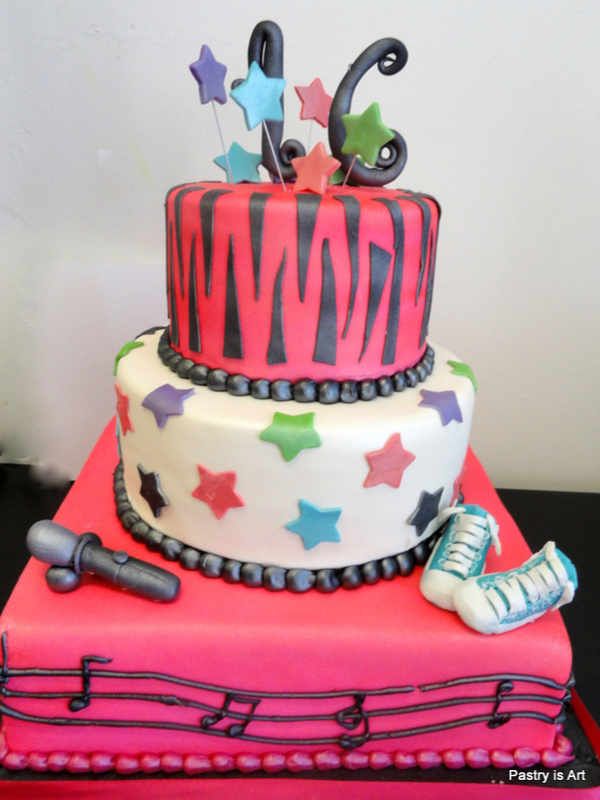 A cake with the number 6 on it