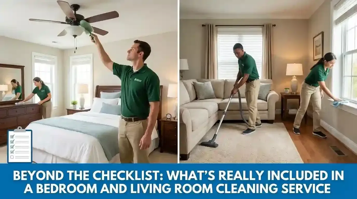 cleaning ceiling fans and window cills 
