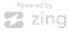 A logo for a company that is powered by zing