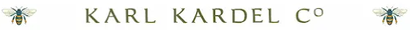 Logo: "KARL KARDEL CO" with a stylized insect on each side.