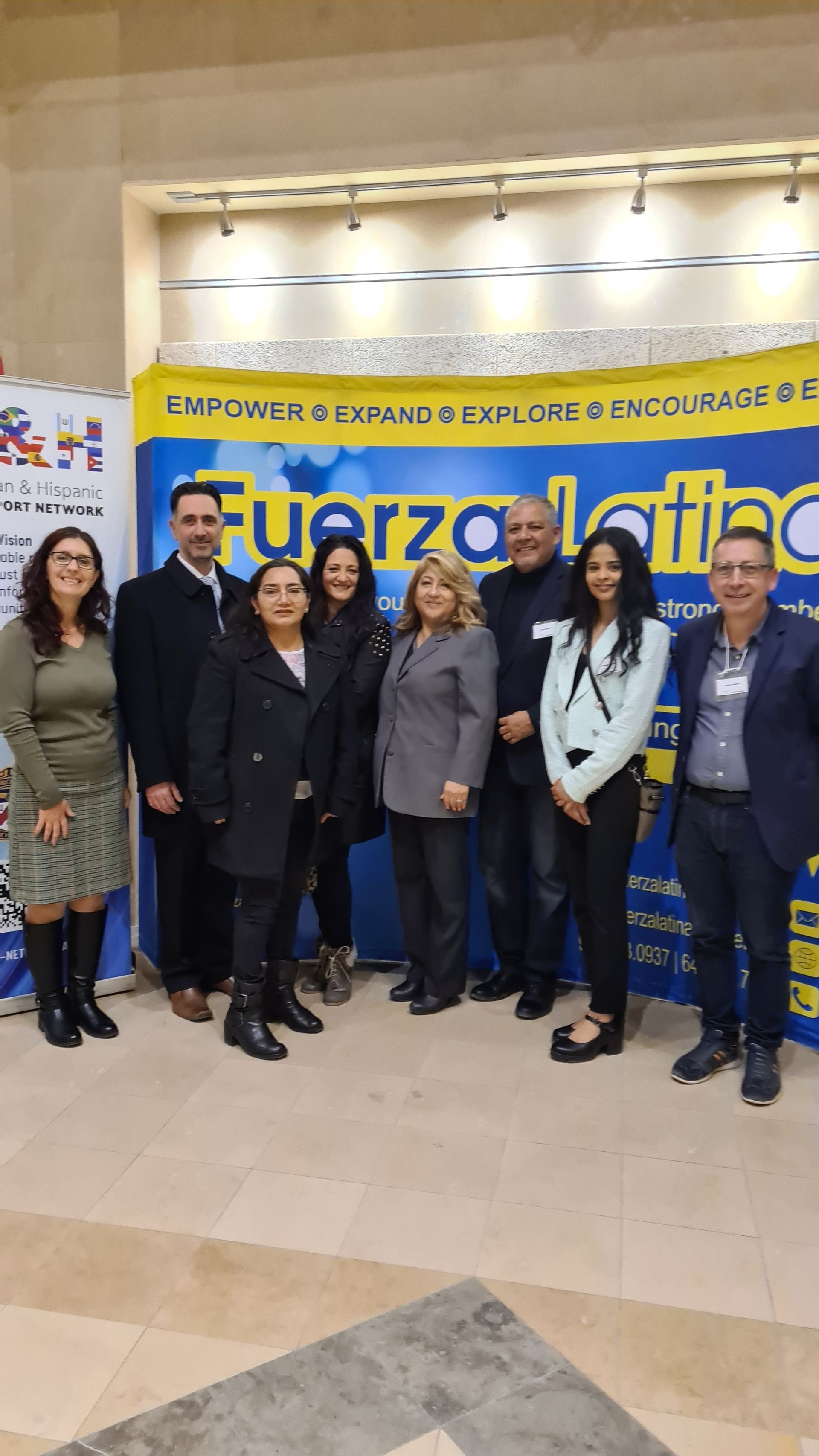 Image of attendees of event at Fuerza Latina and Latin American and Hispanic ISN