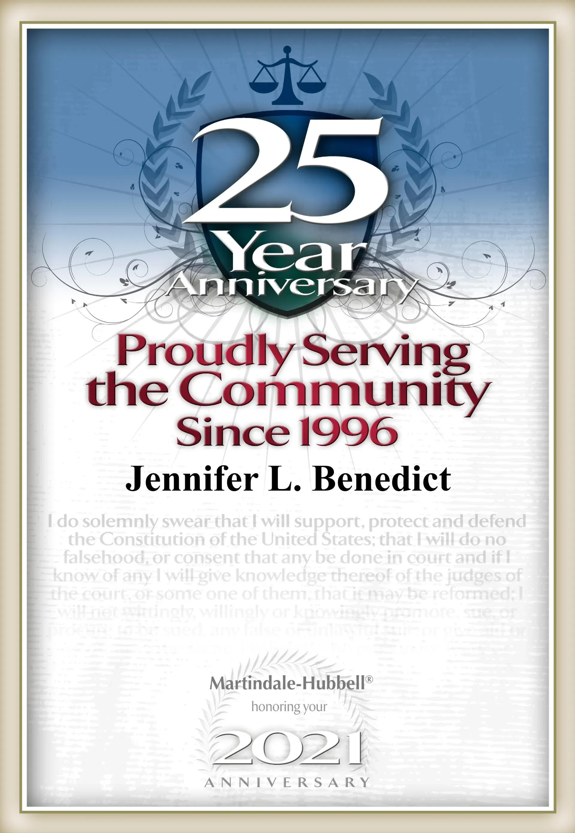 Anniversary Event — Independence, MO — Jennifer Benedict Law Office