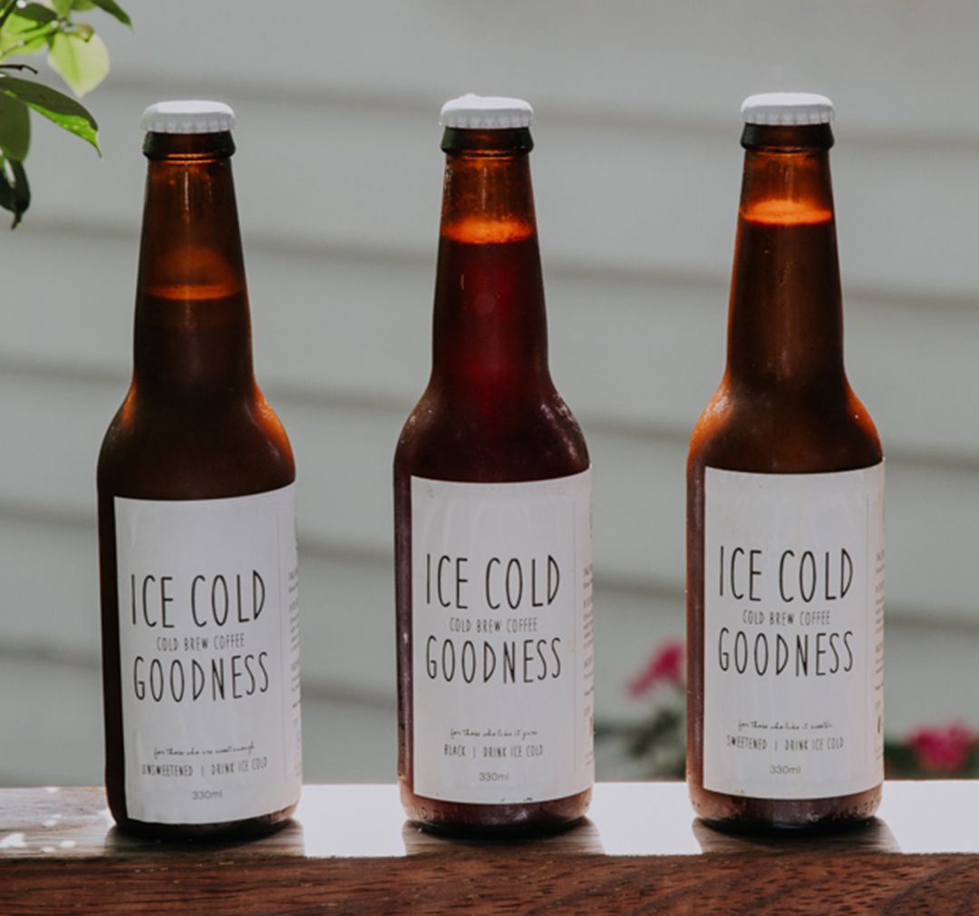 Cold brew coffee label design