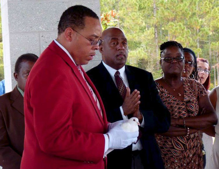 Trone Warden releasing doves