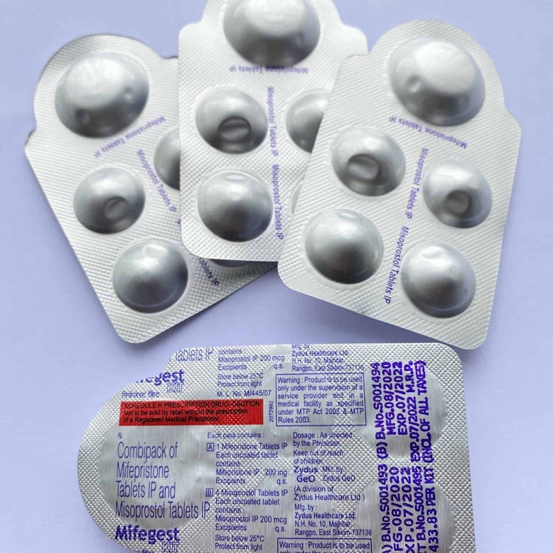 four mtp kit placing in white background