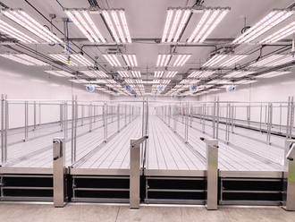 A cannabis cultivation facility newly constructed