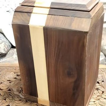 urne funeraire en bios artisanale la noyer et erable