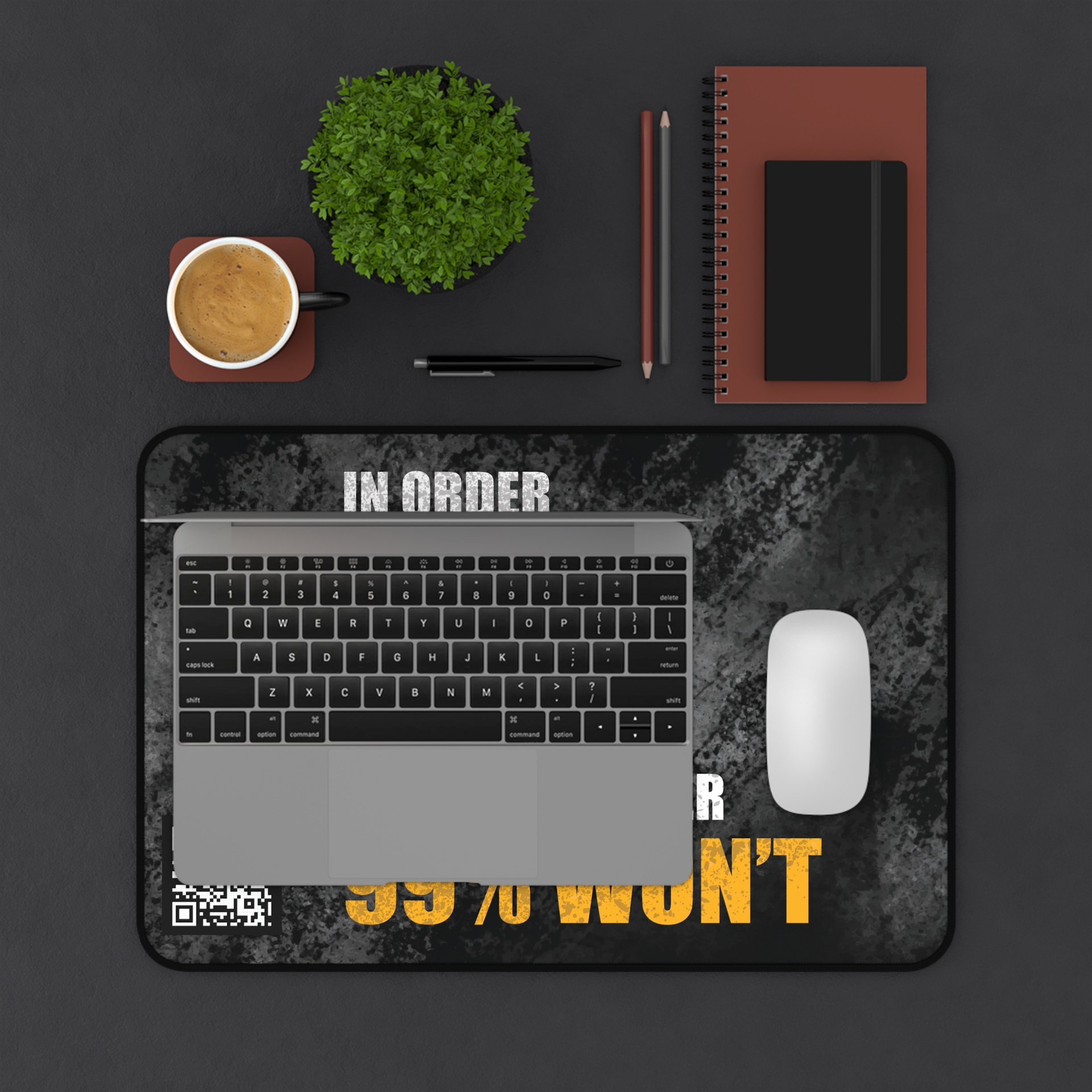 Become The 1% Mouse Pad With A Updatable QR Code