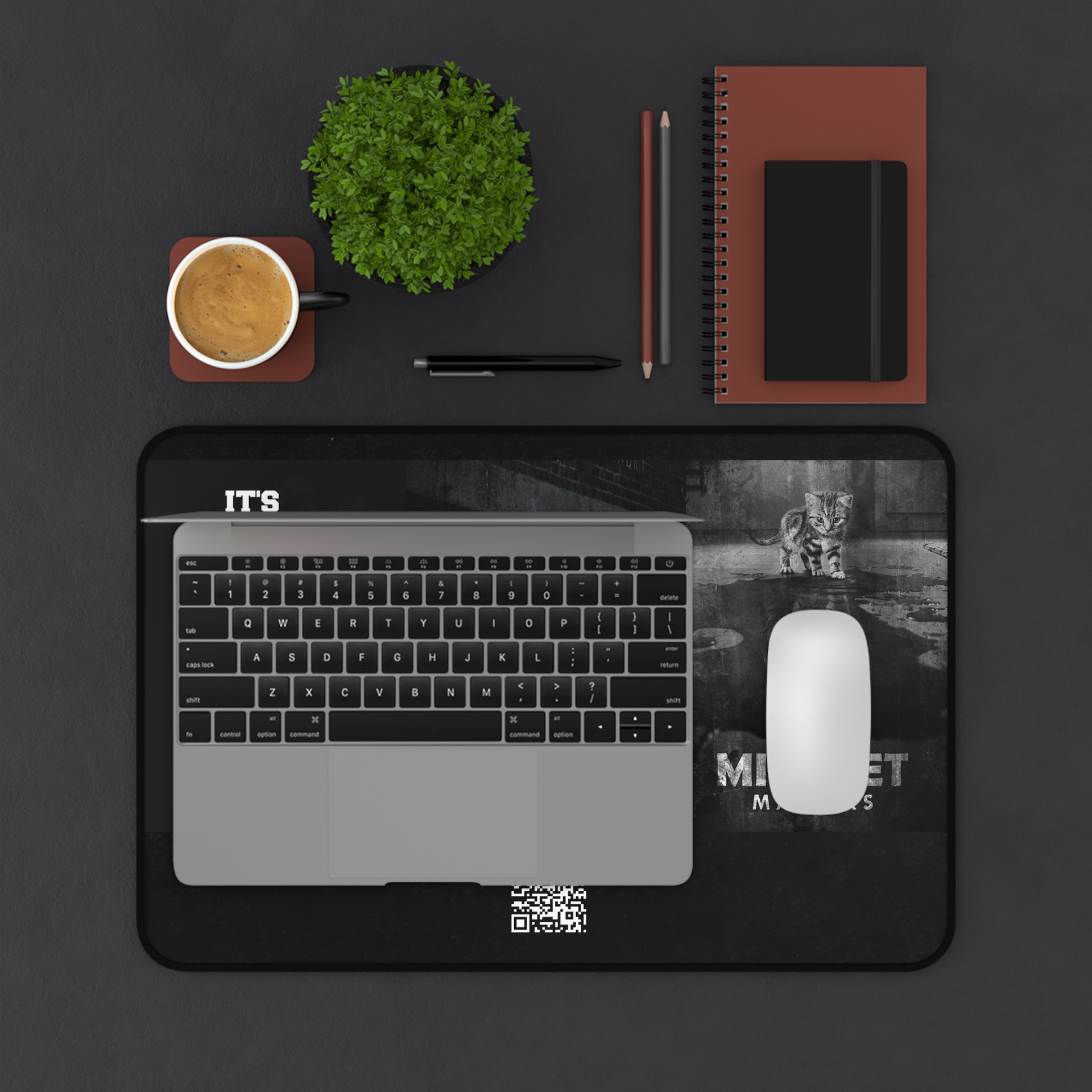 It Starts With A Dream Mouse Pad With A Updatable QR Code