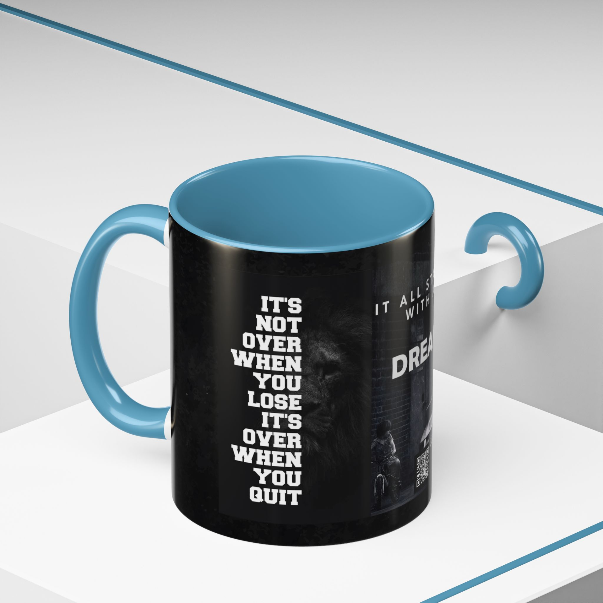 It Starts With A Dream Mug With A Updatable QR Code