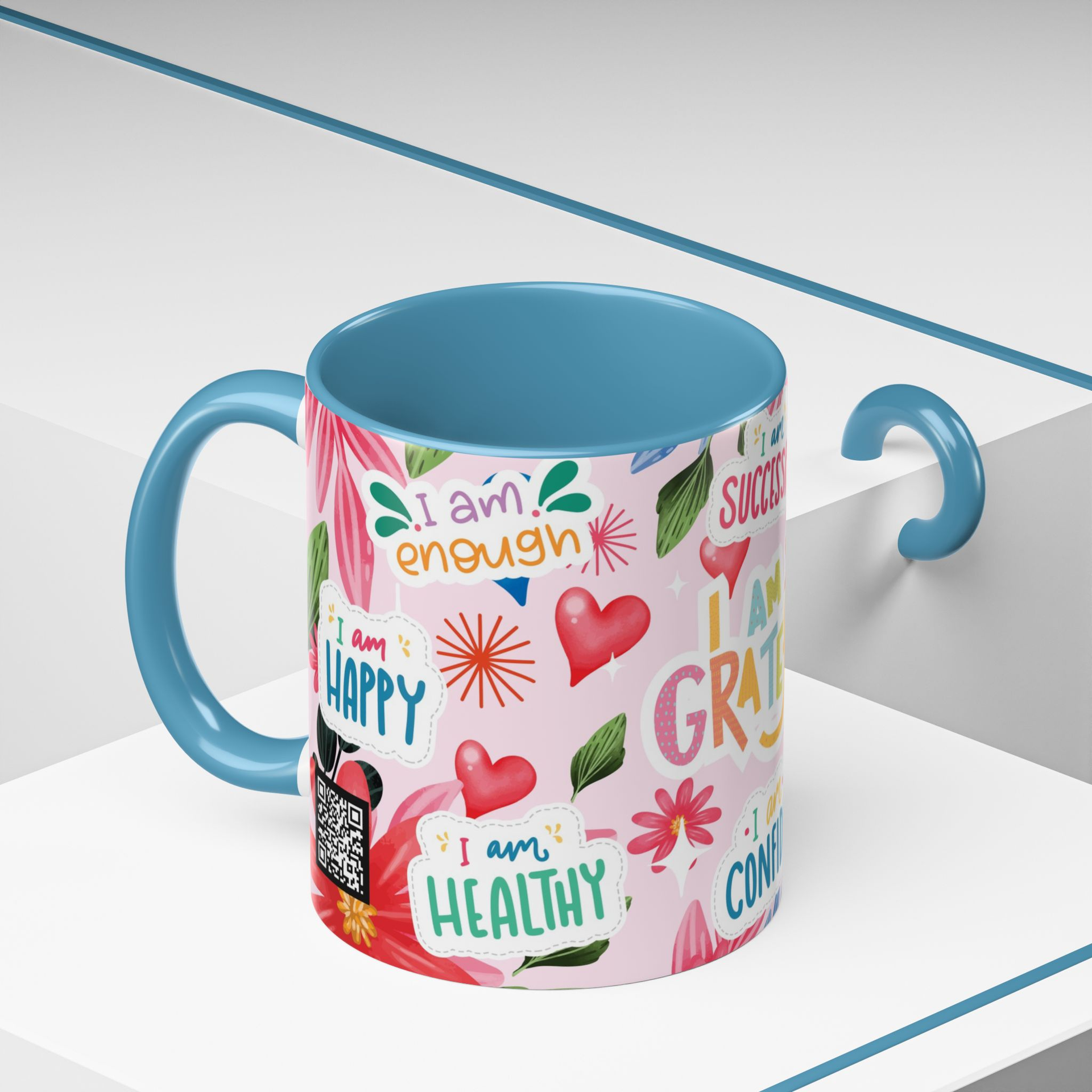 I Am So Grateful Mug With A Updatable QR Code