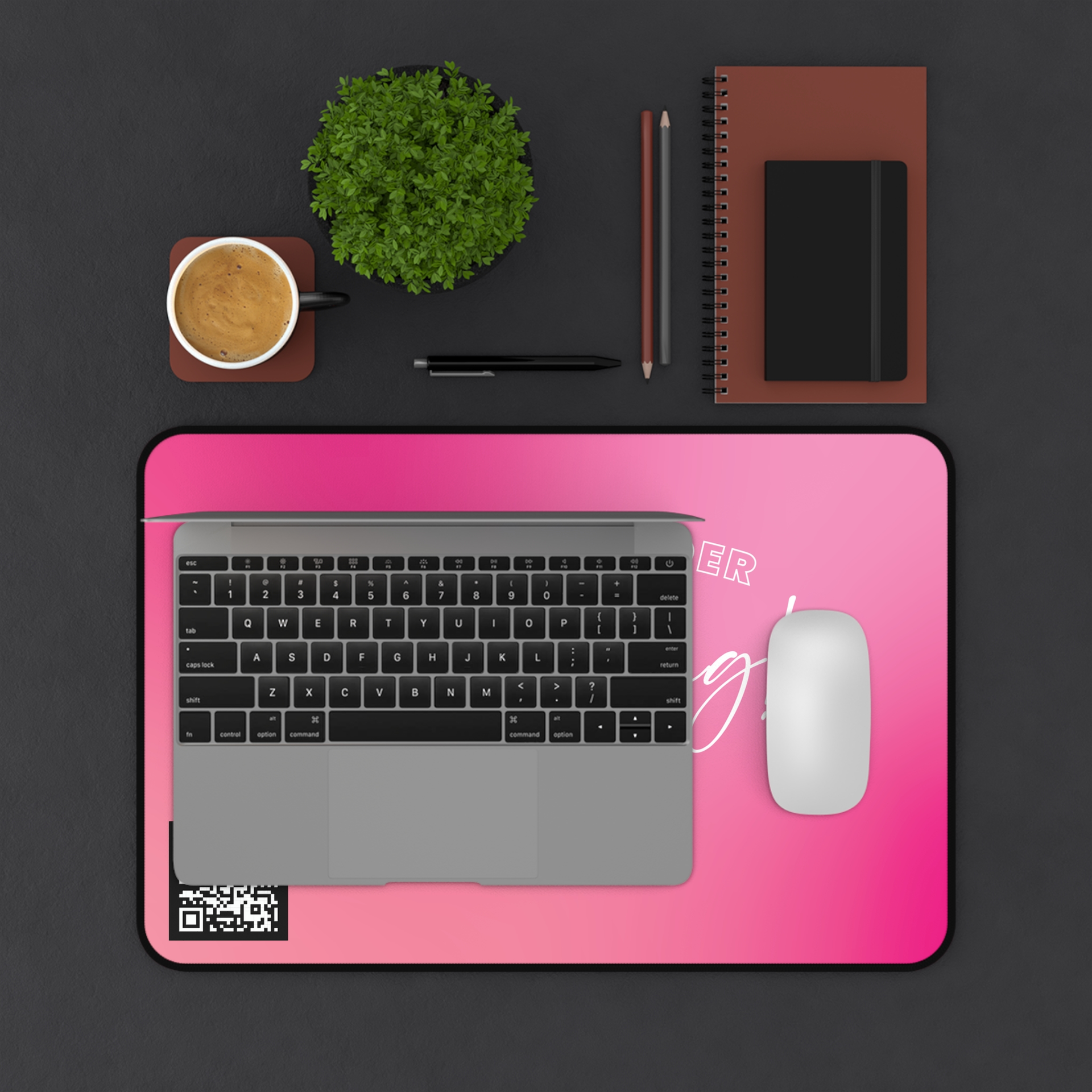 Keep Going Mouse Pad With A Updatable QR Code