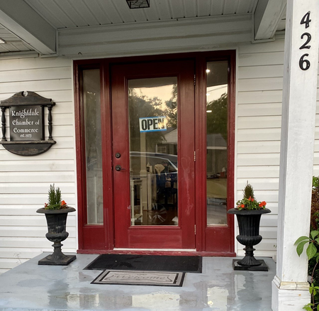 Maroon Front Door — Knightdale, NC — Knightdale Chamber