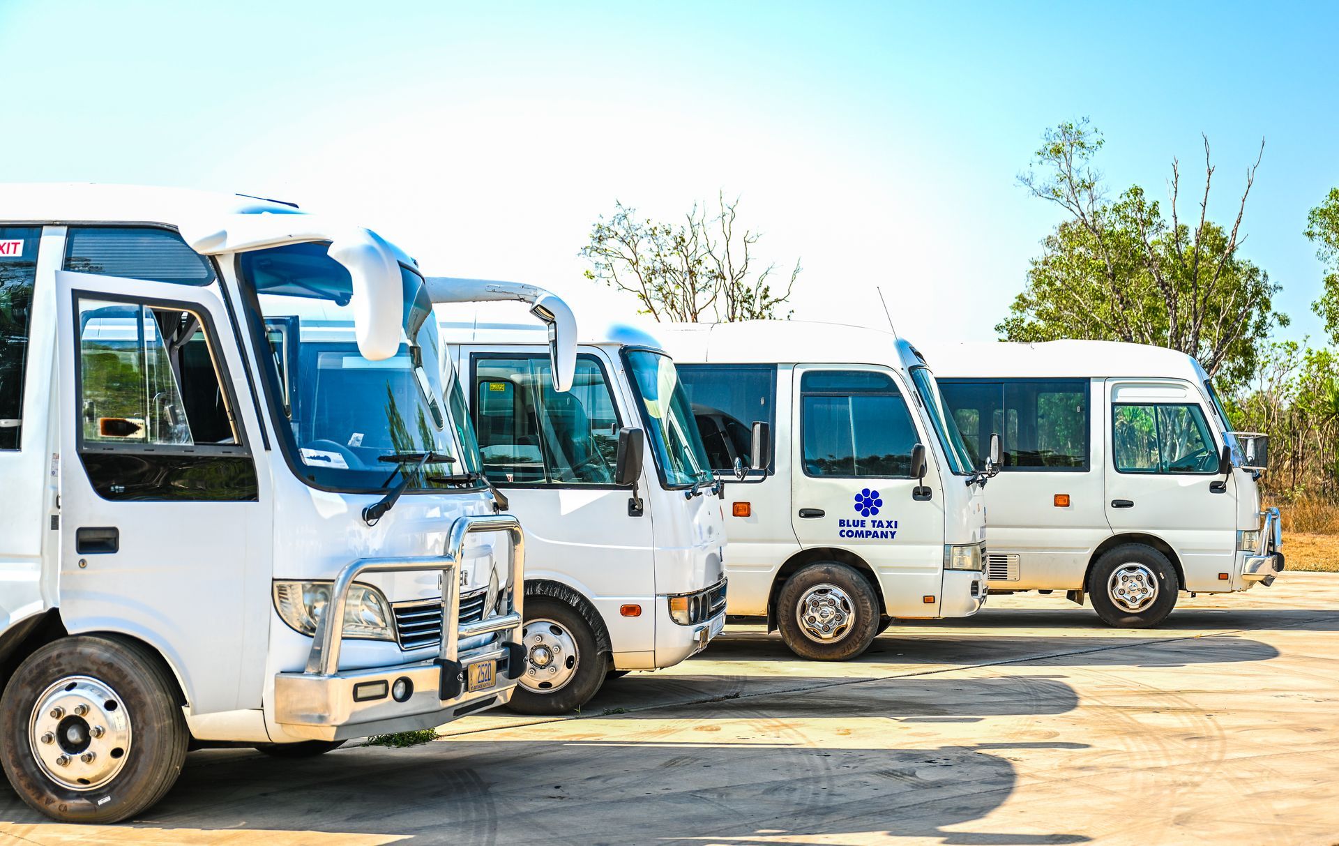 A White Van On A Street - Transport Company in Humpty Doo, NT