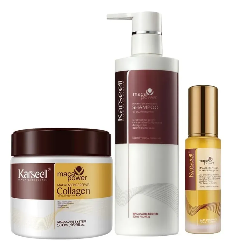 Karseell Maca Power Shampoo,  Oleo Y Máscara