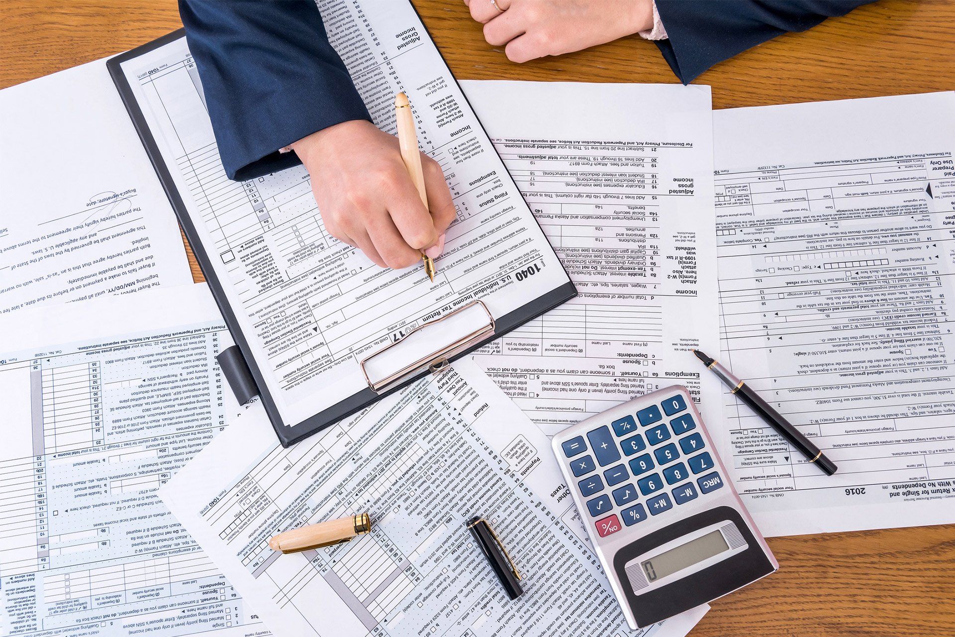 An image of tools used for personal tax preparation services near Cypress Gardens, FL