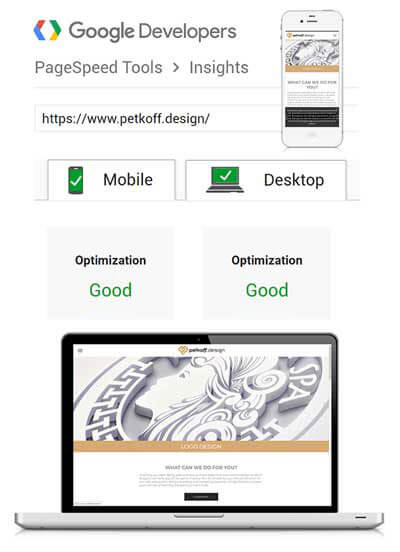 Petkoff.Design - Really fast website!