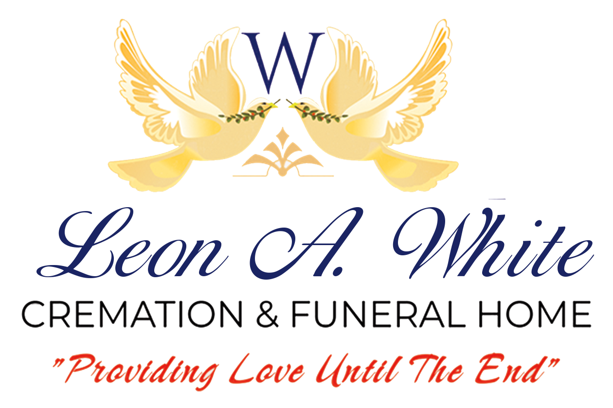 The logo for sample funeral home is shown on a white background.