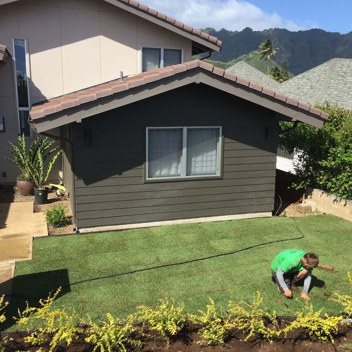 Residential grass — Kailua, HI — Malama Aina Landscape and Masonry Design