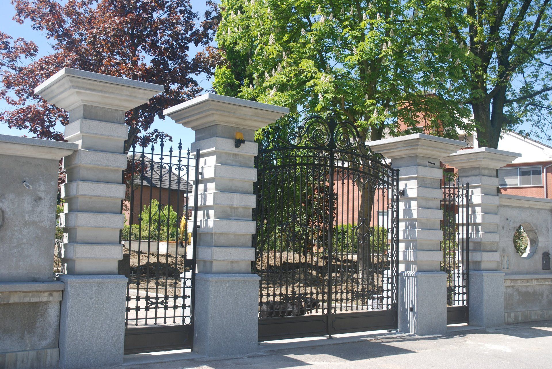 pilastri su disegno villa privata volpiano torino