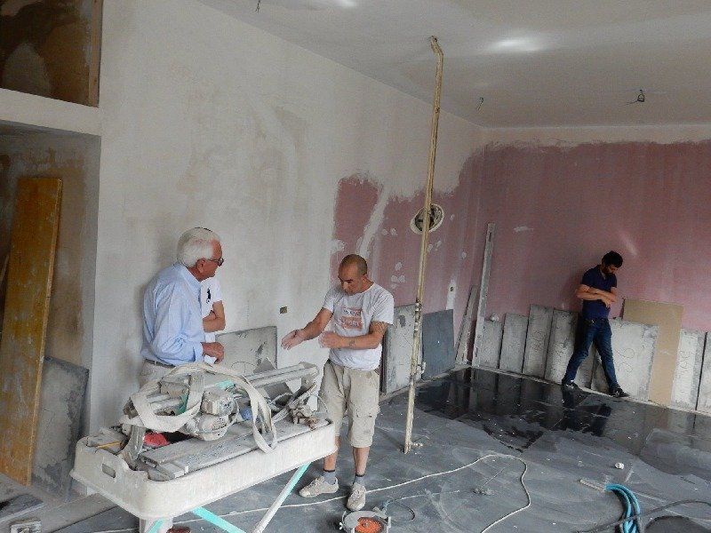 Milano pavimento in graniglia levigata