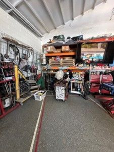 Garage Filled with Lots of Tools and Equipment — Santa Cruz, CA — Santa Cruz All Star Body Works