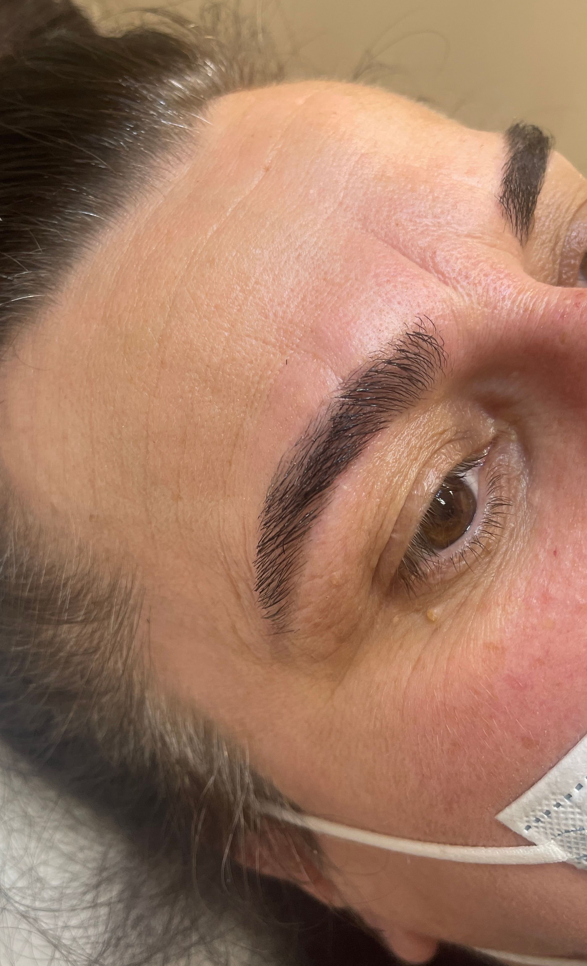 waxing treatment on face