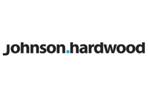 The logo for johnson hardwood is on a white background.