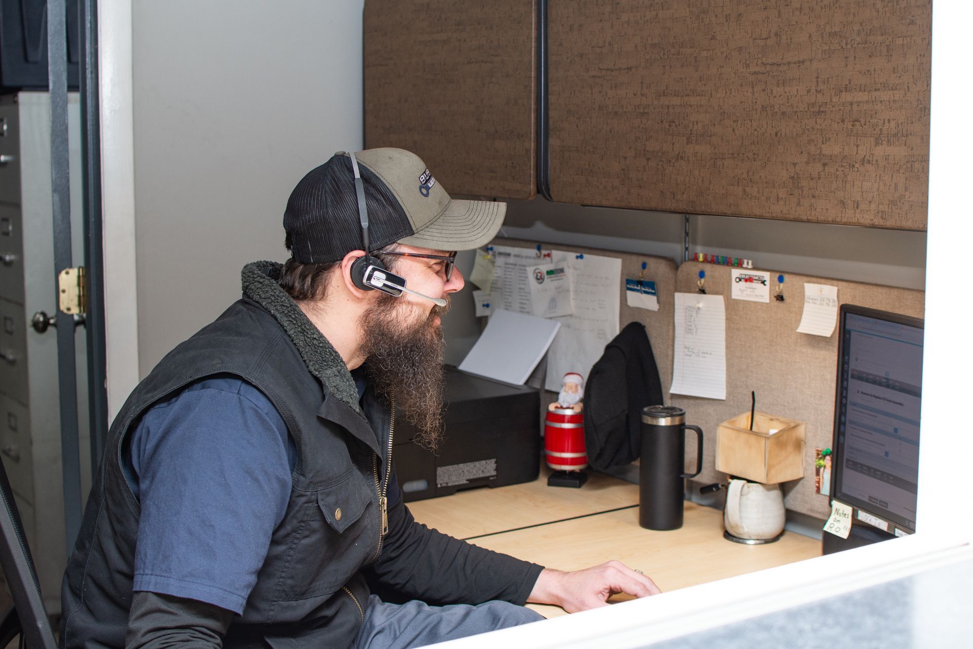 Handling Customer Service or Administrative Tasks | Bussies Blue Star Automotive