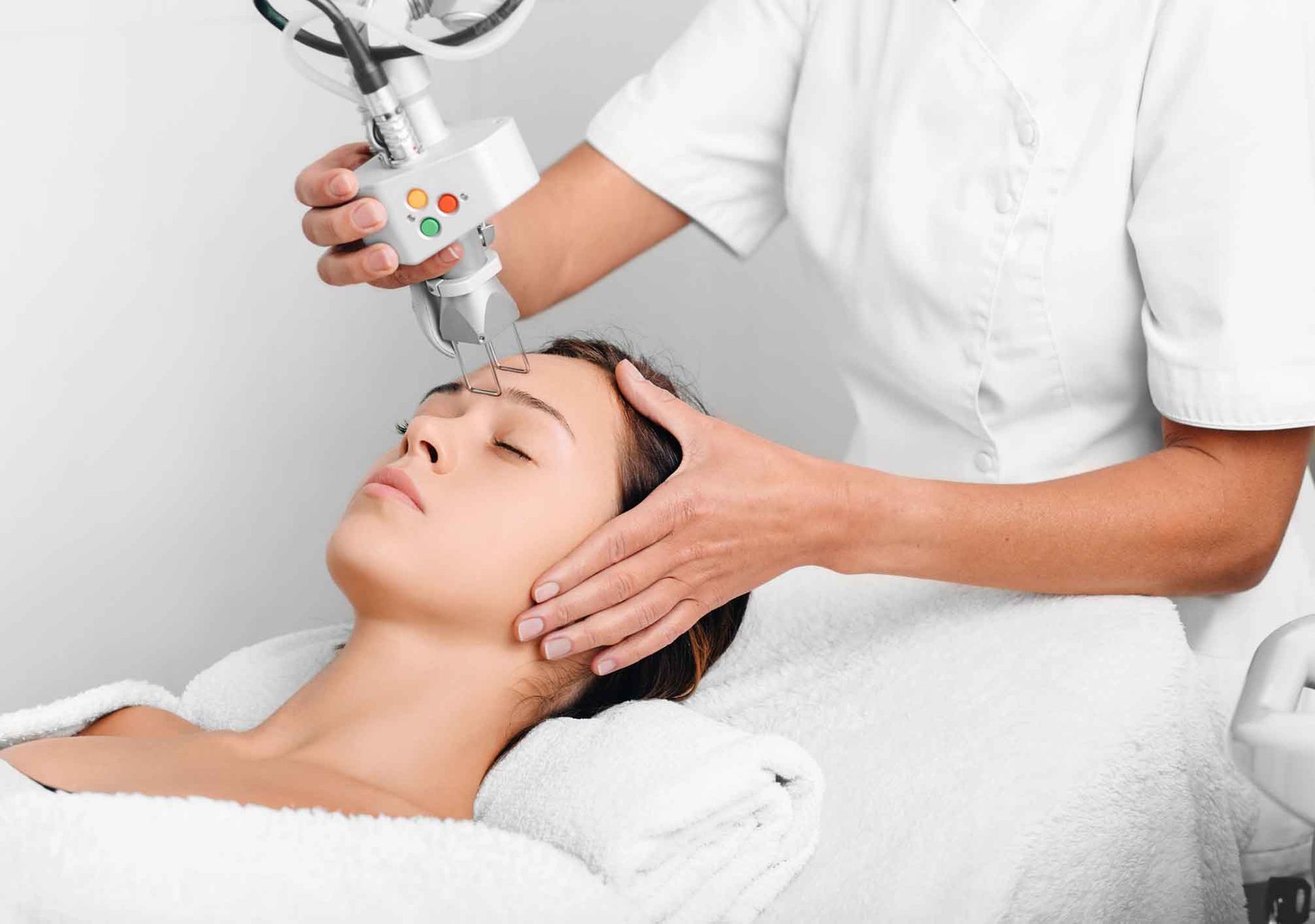 A Woman Is Getting A Laser Treatment On Her Face – Terrigal, NSW - Anjule Beauty Therapy