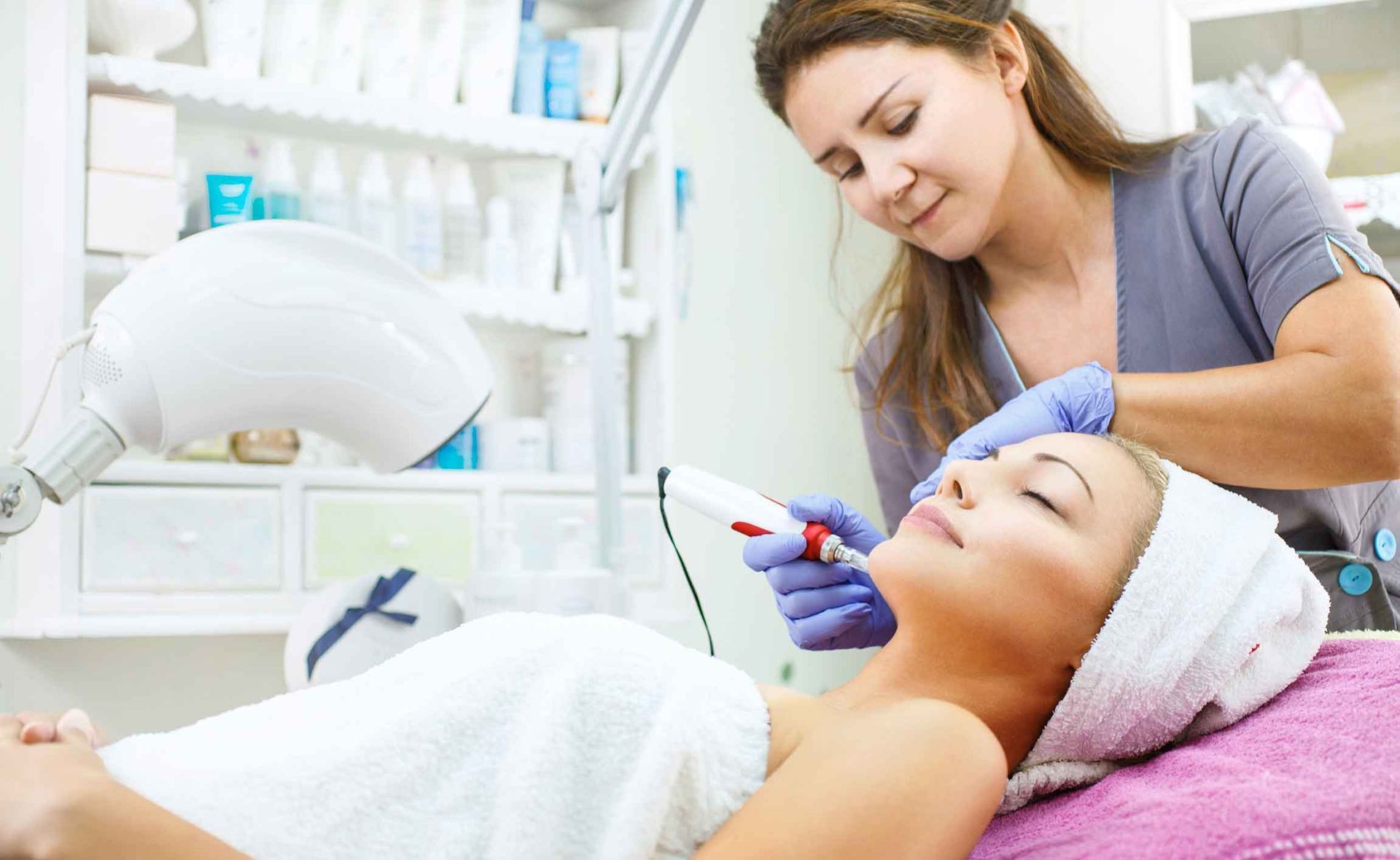 Woman Undergoing Mesotherapy Facial Treatment – Terrigal, NSW - Anjule Beauty Therapy