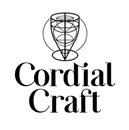 A black and white logo for a company called Cordial Craft.