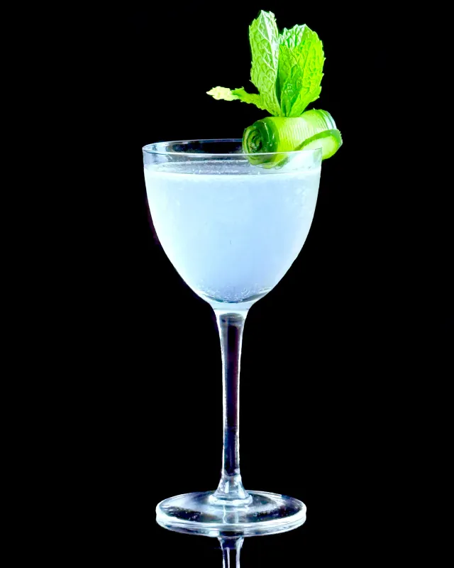 Mint Condition mint cucumber vodka gimlet made with Cordial Craft