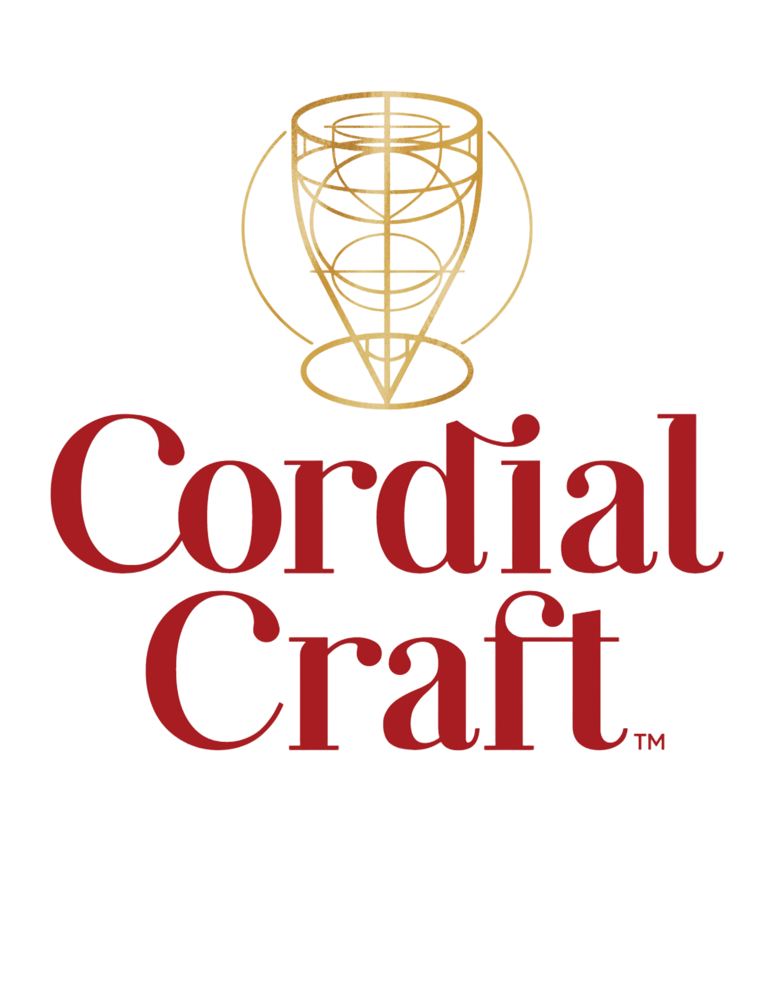 A black and white logo for a company called Cordial Craft.