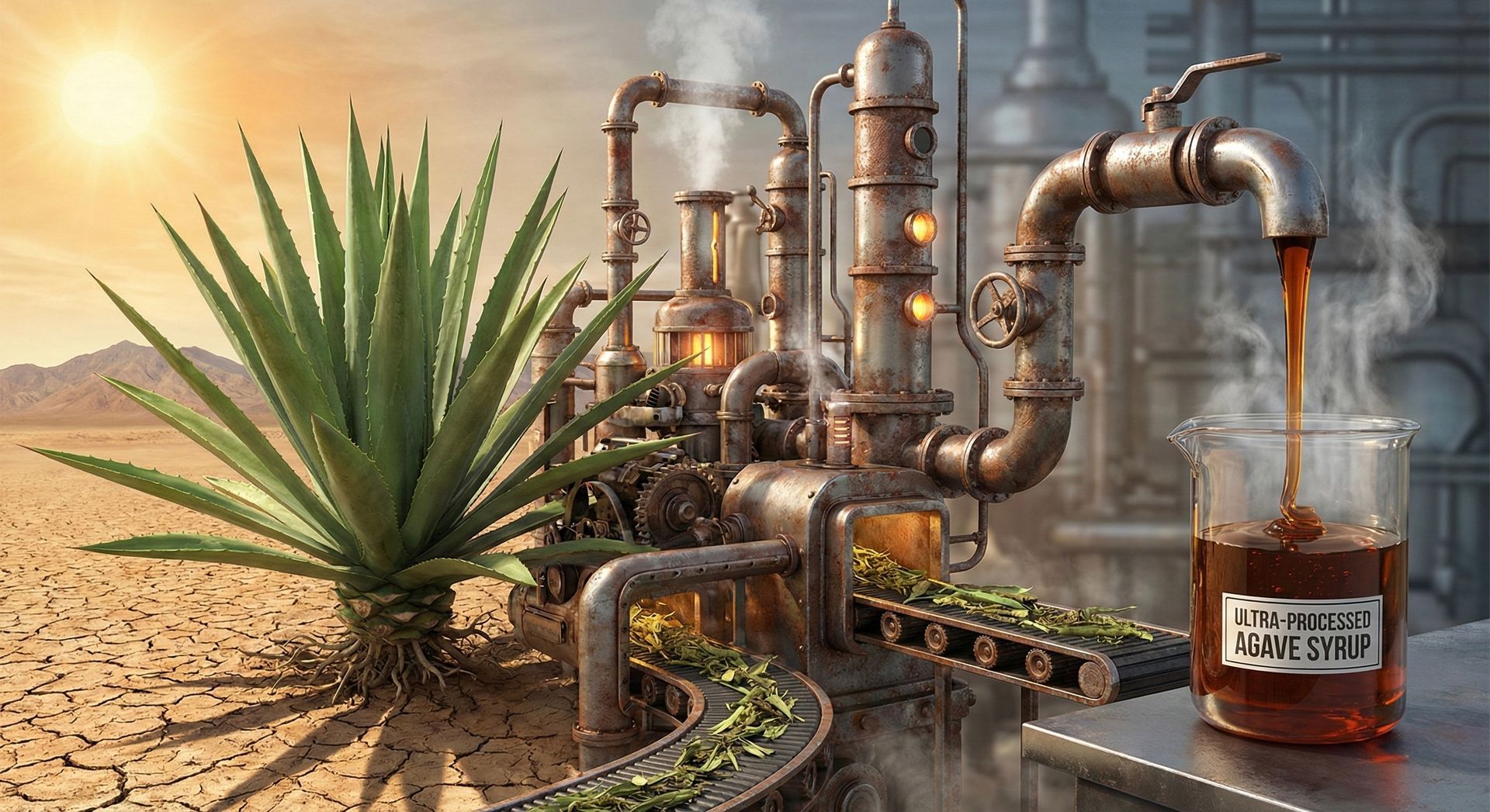 agave syrup shown to be industrially ultra-processed and doesn't exist in nature