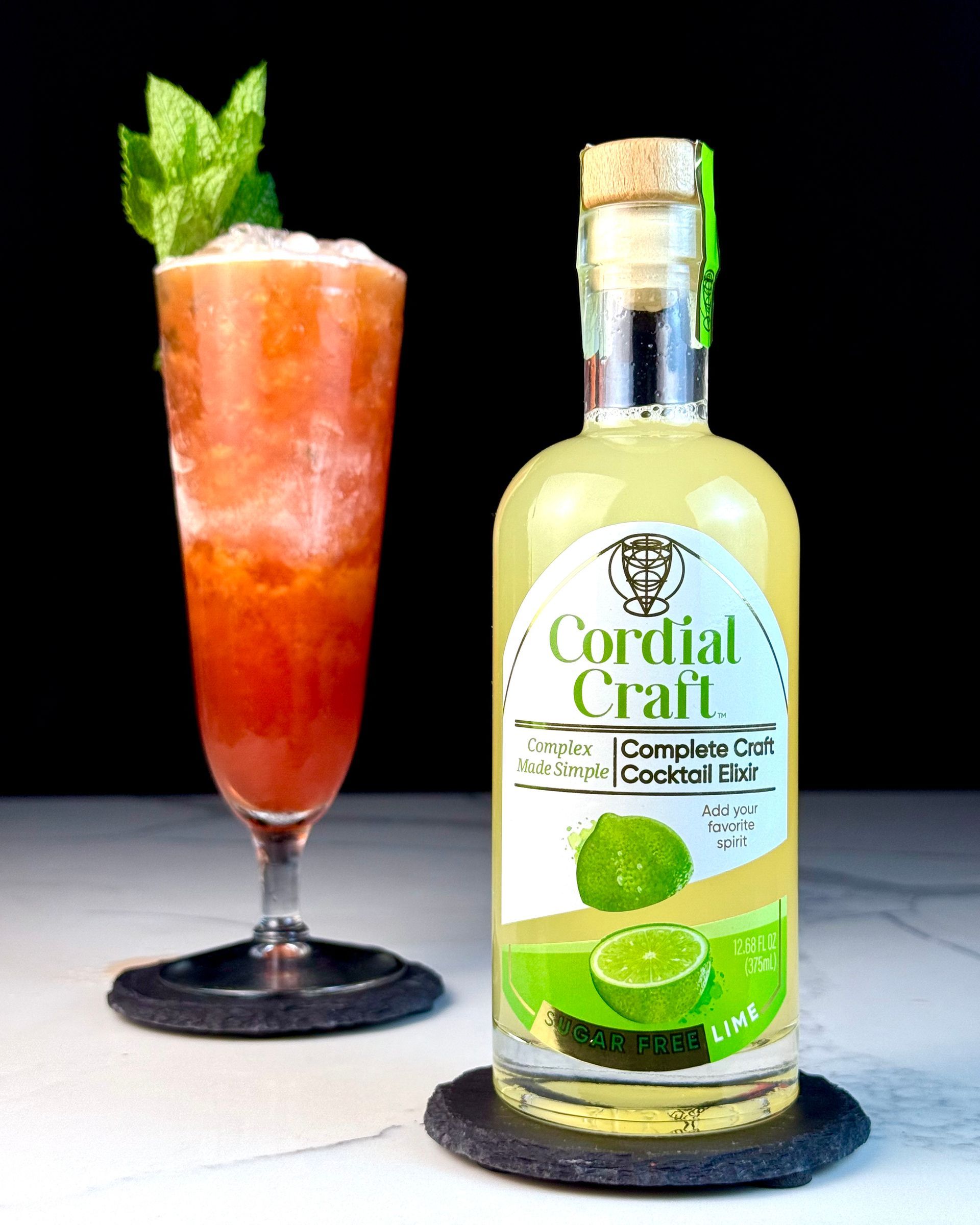 Cordial Craft: Sugar Free Lime and Skinny Hurricane Cocktail
