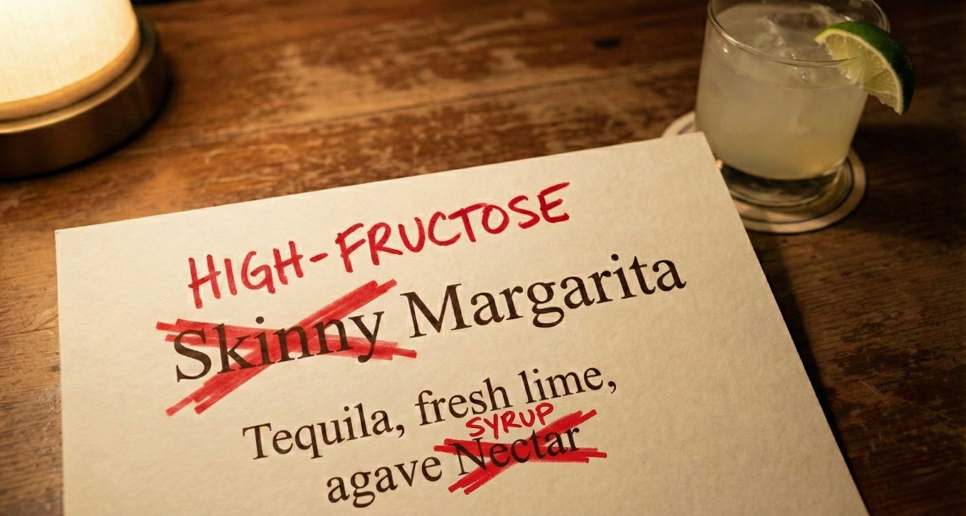 skinny margarita is rather a high-fructose margarita