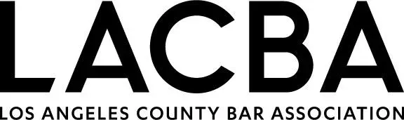 The logo for the Los Angeles County bar Association.