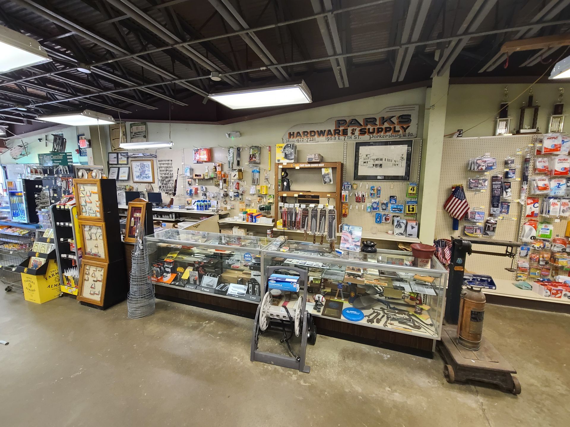 The inside of a store filled with lots of items.