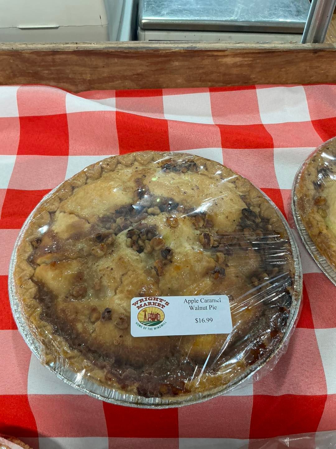 Apple Caramel Walnut Pie