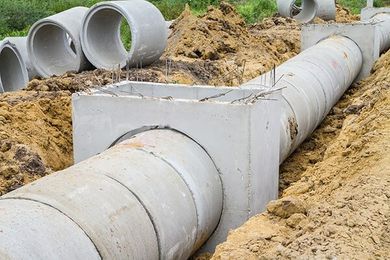 Concrete Drainage Pipe — Septic Tank Pumping in Corona, CA