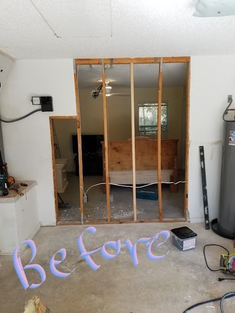 Garage conversion in progress