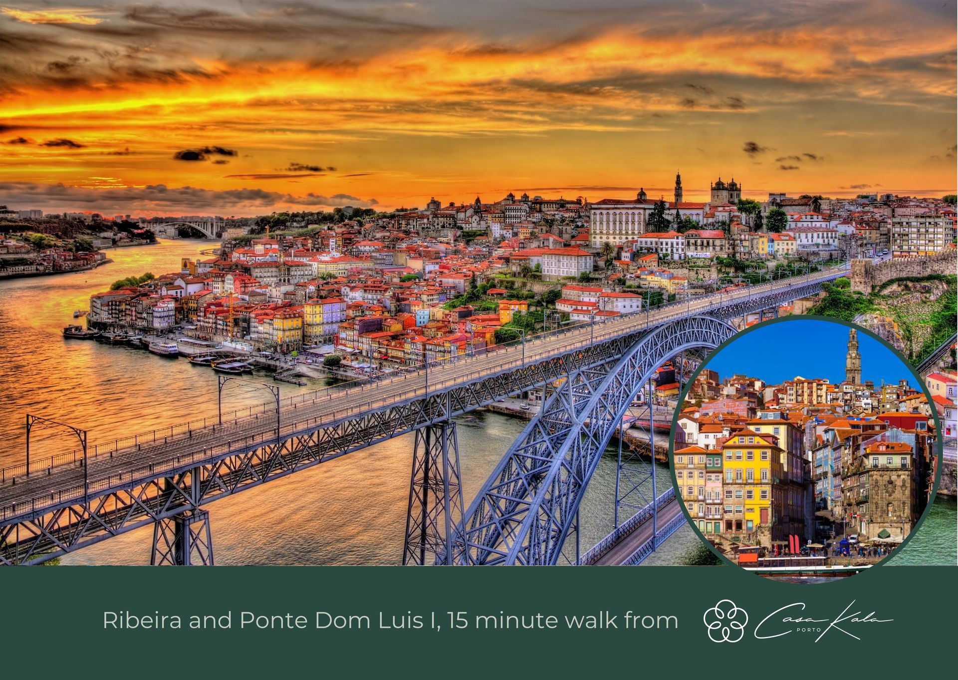 Ponte Dom Luis, 15 min walk from Casa Kala