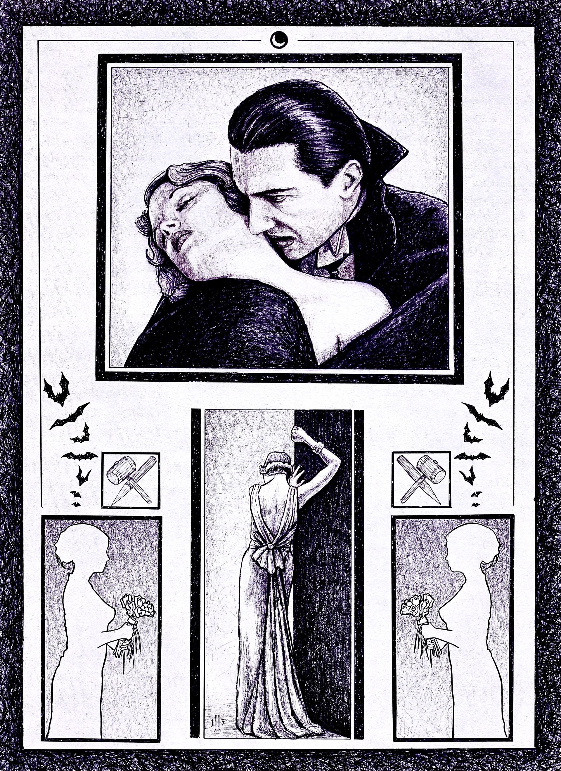 Song Painting: Bela Lugosi's Dead by Bauhaus