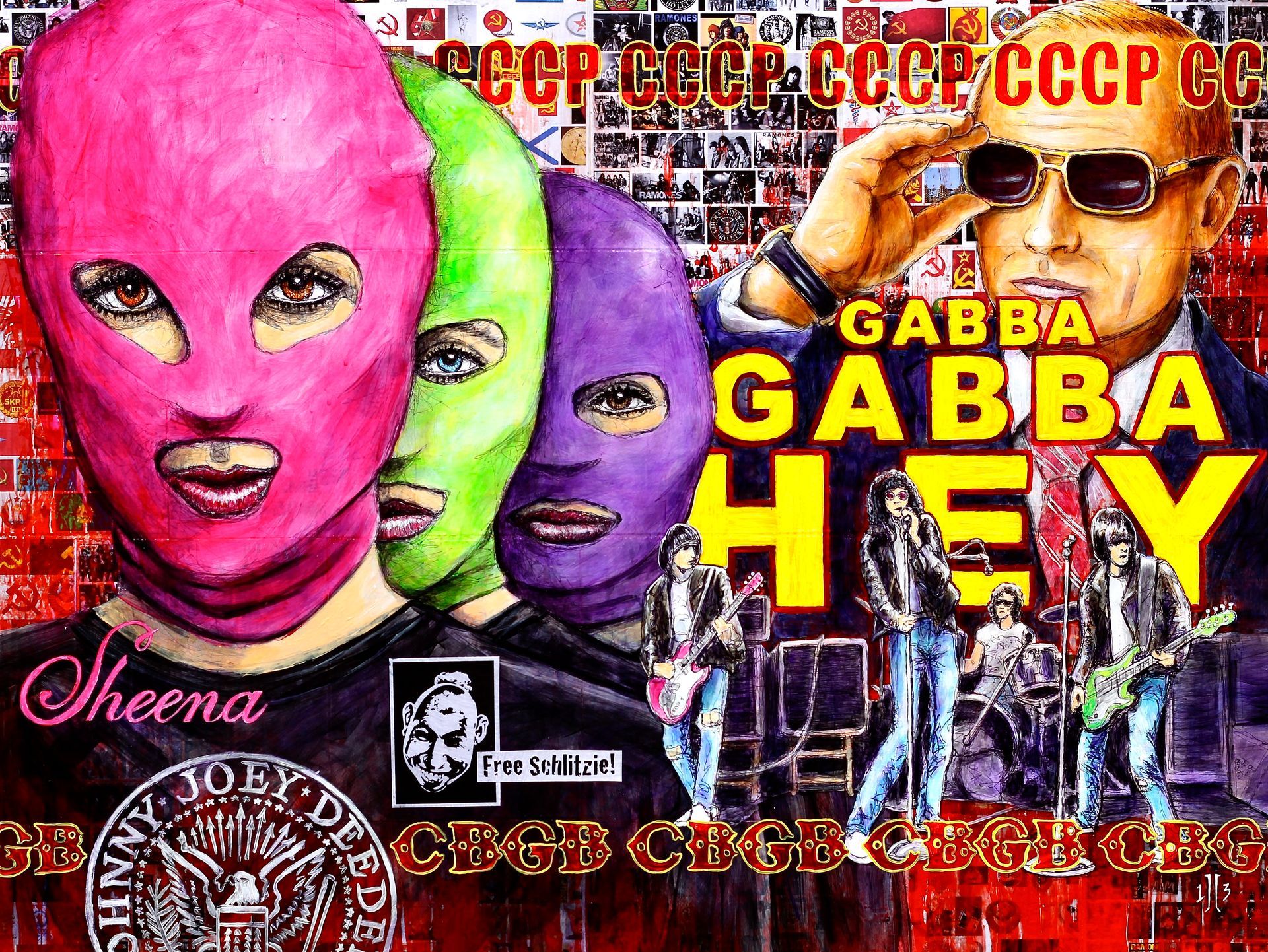 Song Painting: Sheena Is a Punk Rocker by The Ramones