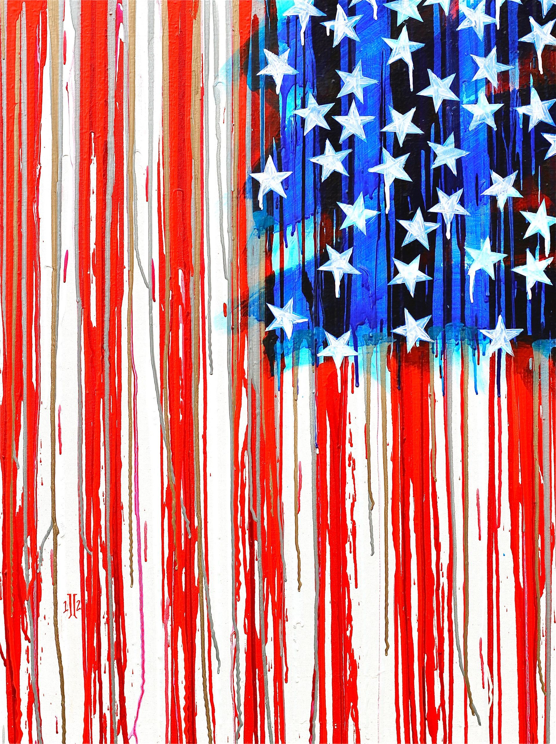 Song Painting-The Star Spangled Banner by Jimi Hendrix
