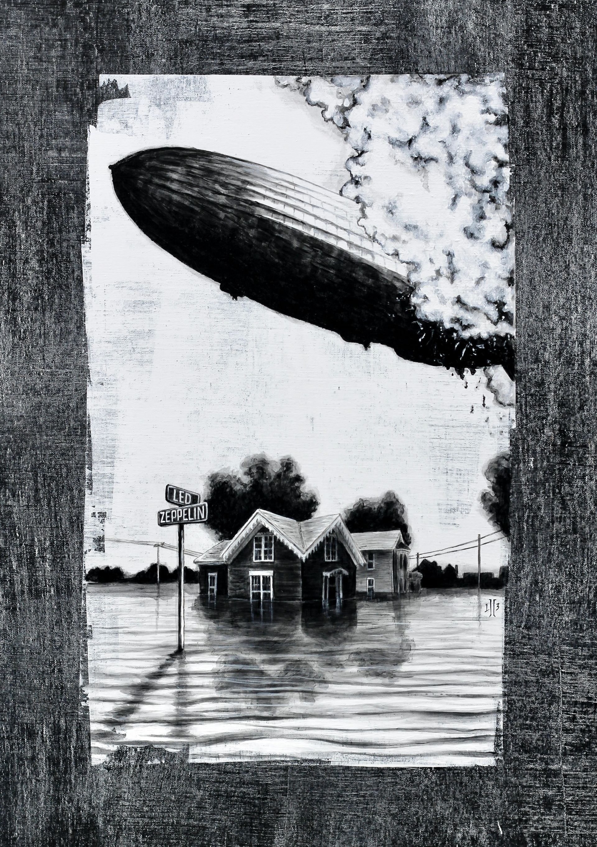 Song Painting-When the Levee Breaks by Led Zeppelin