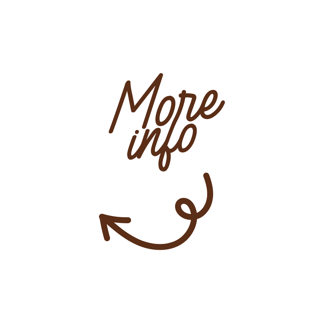 A hand drawn illustration of the words `` more info '' with an arrow pointing to the right.